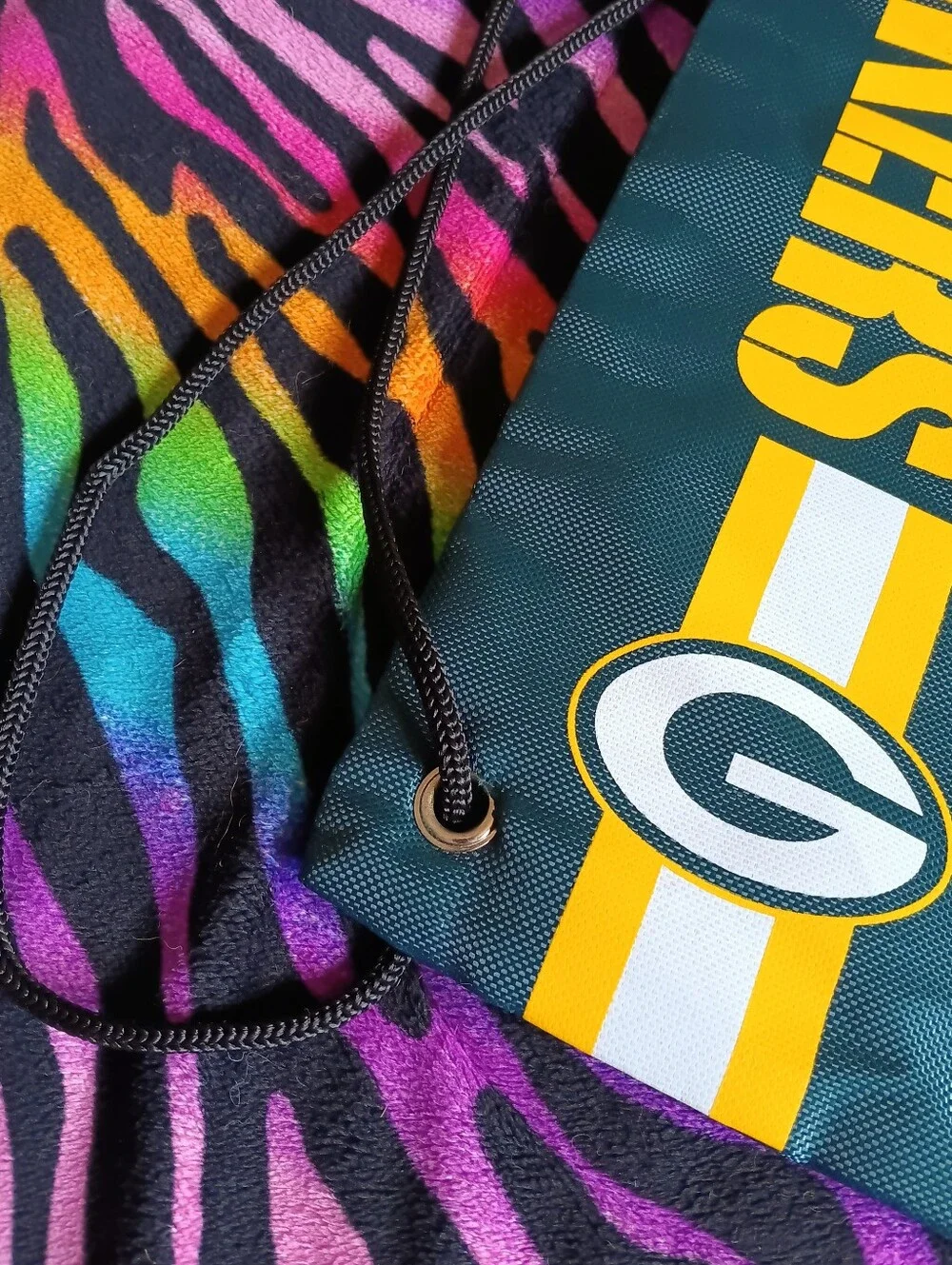 💚💛 Green Bay Packers FOCO Drawstring Bag Backpack Collectibles NFL Logo